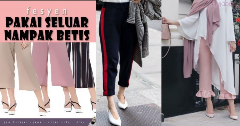 Jangan Biasakan! Hijabi Elak Bergaya Ikut Trend Pakai Seluar Nampak Betis Kaki