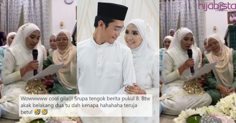 Feel Macam Tengok Berita TV, Netizen Syok Dengar Pengantin Ini Baca Lafaz Izin Nikah