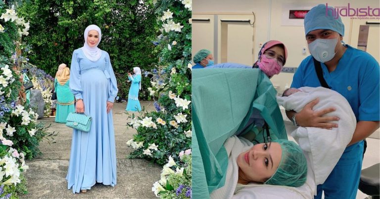 Niena Baharun Timang Anak Kedua, Kongsi Tarikh Sama Dengan Anak Sulung