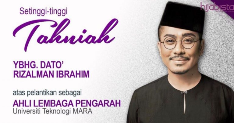 Niat Berbakti, Dato Rizalman Ibrahim Kini Ahli Lembaga Pengarah UiTM. #uitmdihatiku!
