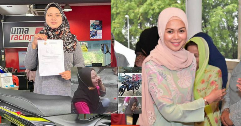 Prihatin Nasib Rakyat Jelata. Tengku Permaisuri Selangor Hadiahkan Motosikal Kepada Gadis Food Panda.