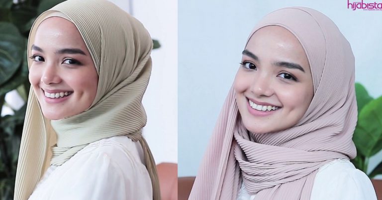 Tak Perlu Runsing, Ini Rahsia Bagi Hilangkan Kesan Lipatan Pada Pleated Shawl Dengan Mudah