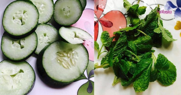 Guna Timun & Daun Pudina, Jerawat Hilang, Kulit Anjal & Nampak Glowing