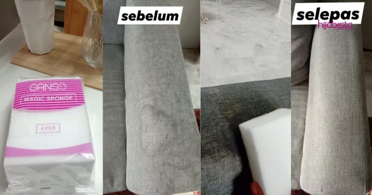 Kesan Tompokan Kotoran Pada Sofa Hilang Dengan Cara Guna Magic Sponge Kedai Eco, Harga Pun Murah
