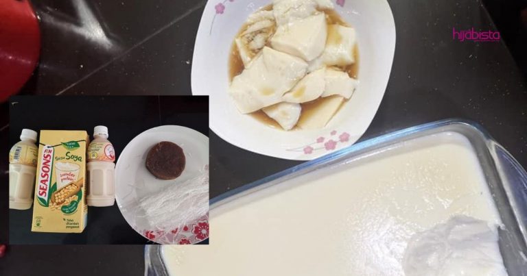 Tau Fu Fa Lembut Macam Beli Di Bazar Ramadan, Guna Tiga Bahan Sahaja, Nak Buat Pun Senang