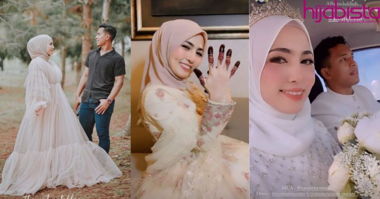 Pengasuh Aafiyah Selamat Diijab Kabul, Tok Ti Hadiahkan Busana Nikah Rizman Ruzaini Buatnya!