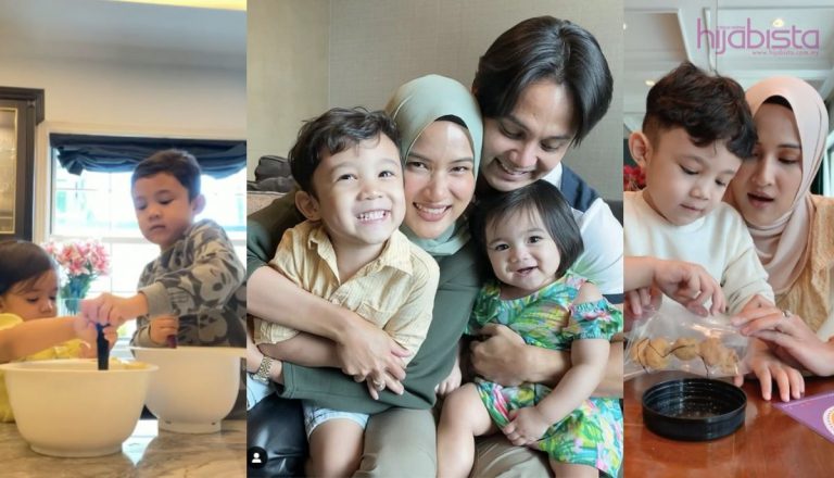 Tiru Cara Hanis Zalikha Memudahkan Mak-mak Buat Kuih Raya Bersama Anak.