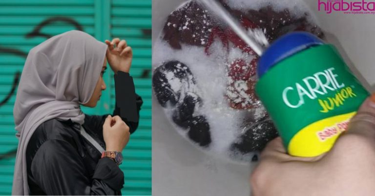 Guna 3 Bahan Je! Ini Cara Mudah Untuk Hilangkan Kesan Degil Mekap Di Tudung.