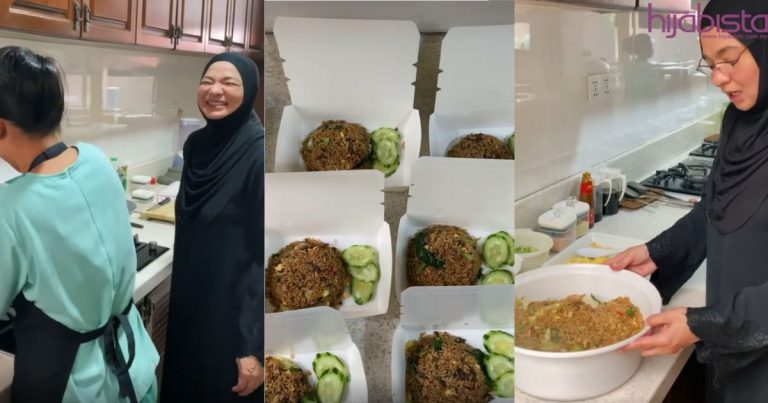 Kongsi Rezeki, Ibu Neelofa Masakkan Nasi Daging Harimau Menangis Buat Pekerja Alam Flora