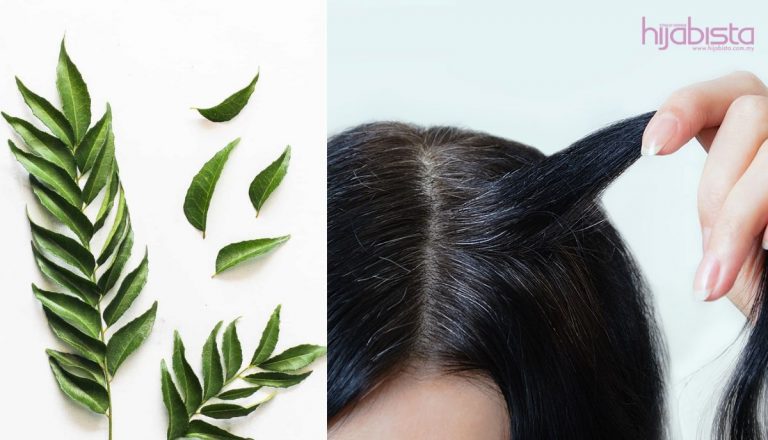 Masih Muda Dah Beruban, Hijabi Ini Kongsi Cara Selesaikannya Dengan Daun Kari. Hebat Bukan!