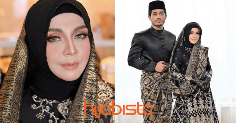 Cantik Dalam Busana Rona Hitam Bersepuh Emas. Zizi Kirana Selamat Bernikah Dengan Yusuf Bahrin