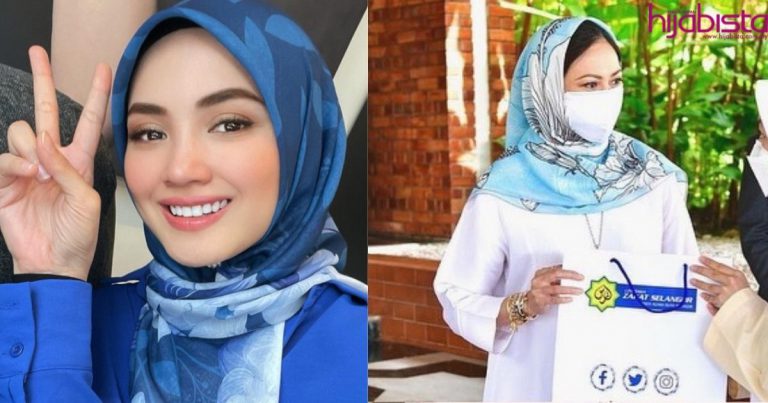 ‘Dari Mata Turun Ke Hati’- Fazura Terharu Permaisuri Selangor Berkenan Gayakan Hijab Jenamanya
