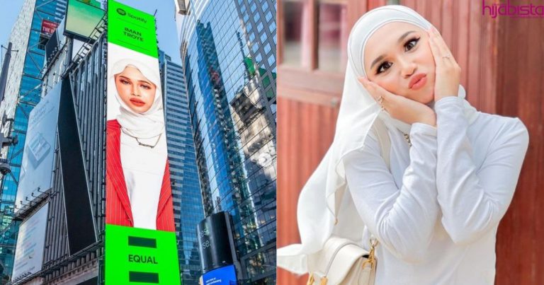 ‘Sebagai Wanita Berhijab, Harap Dapat Beri Inspirasi’- Wajah Iman Troye Hiasi Times Square New York
