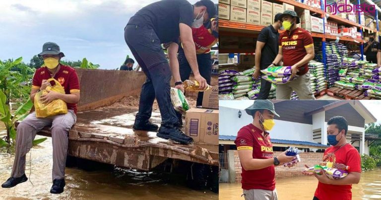 Raja Muda Selangor Beli Sendiri Barang Di Pasaraya Untuk Diedarkan Buat Mangsa Banjir