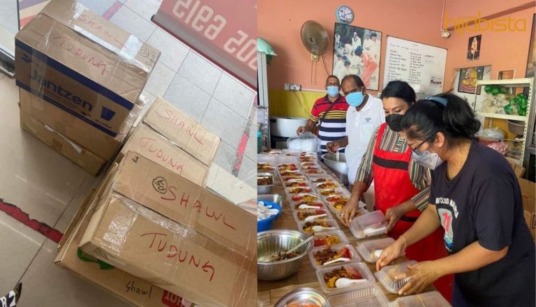 Sedekah Hampir 400 Helai Tudung Walaupun Bukan Sebangsa, Niat Hanya Untuk Membantu Mangsa Banjir.