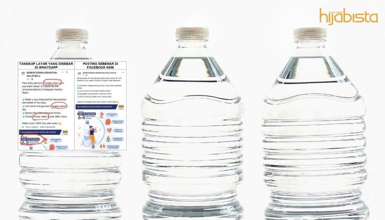 Tuntutan Popular Minum Air Semasa Perut Kosong, Bukan ‘Empty Water’ Yang Diterjemahkan. Jelas KKM!