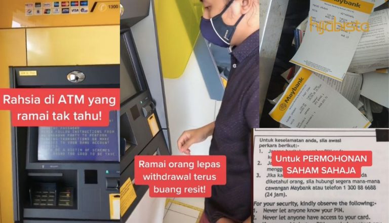 Lelaki Ini Dedah Rahsia Di Belakang Resit ATM, Lepas Ni Jangan Buang Jer. Ada Untungnya!