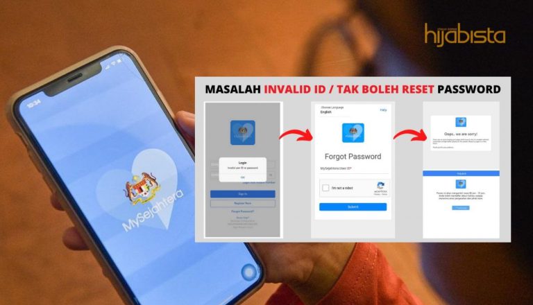 ‘Invalid ID’! Gagal Login MySejahtera, Ini Cara Reset Akaun Bagi Anda Yang Terlupa Password Juga