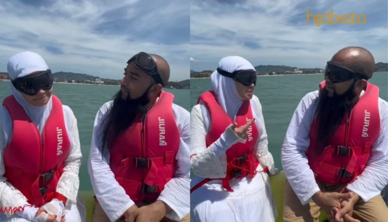 Heliza Helmi Dan Suami Kongsi Ilmu Tentang Bulan Rejab Atas Jet Ski, Netizen Gelar Mereka ‘Pasangan Nakal’