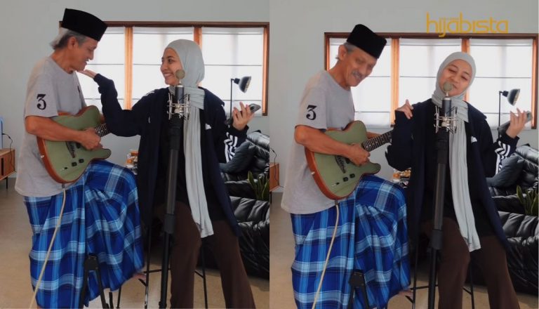 Berkain Pelikat Sambil Petik Gitar, Video Pendek Cik Manggis Bersama Bapanya Curi Tumpuan Netizen! Terbaiklah Uncle!
