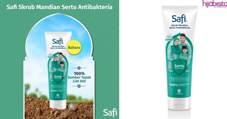 Diperkayakan Dengan Bahan Berkualiti & Halal, Safi Skrub Mandian Sertu Antibakteria Mampu Menyucikan Najis Mughallazah
