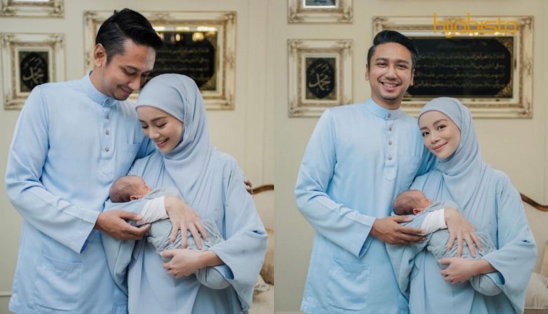 Genap 7 Hari Dilahirkan, Mira Filzah & Suami Kongsi Nama Anak, Wan Khair Amir!