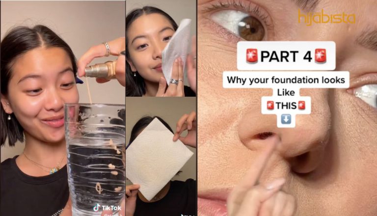 Tular ‘Beauty Hack’ Di TikTok Rendam Foundation Dalam Air Sebelum Sapu Di Muka. Hasilnya….