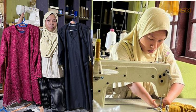 Tiada Tangan Dan Kaki Bukan Penghalang Untuk Nik Berjaya Menjadi Tukang Jahit.