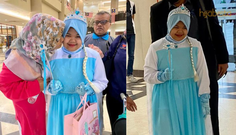 Hadir Berpakaian Seperti Elsa, Bella Tetap Senyum Dan Ceria Di Mahkamah