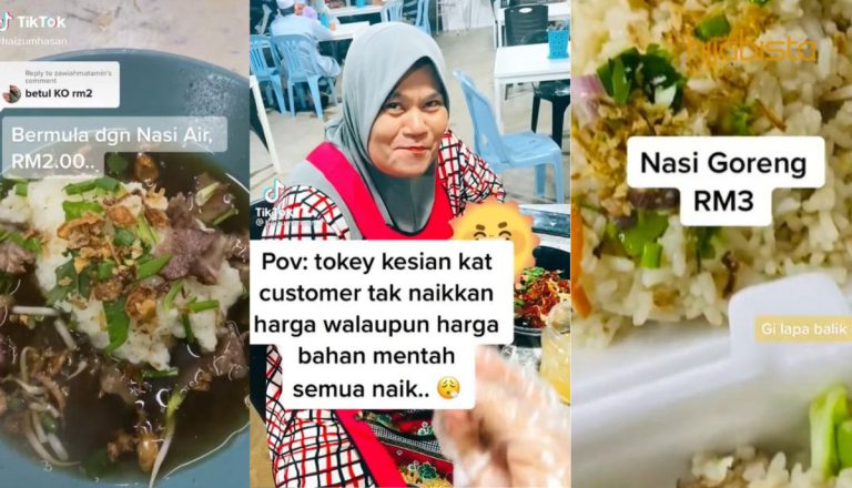 ‘Pelanggan Tak Cukup Nak Bayar Ibu Halalkan…’, Jual Makanan Bawah RM5, Ramai Doakan Mak Cik Ini Murah Rezeki