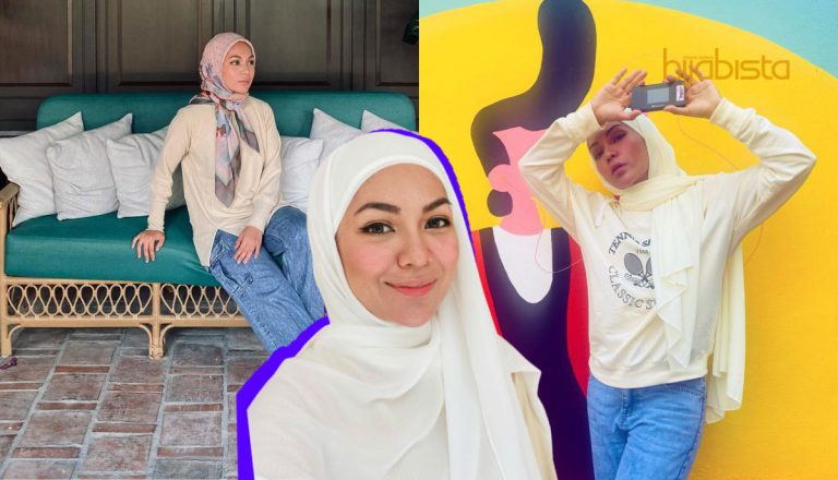 Tampil Manis Berhijab, Nad Zainal Akui Sedang Berusaha, Mohon Doa Semua