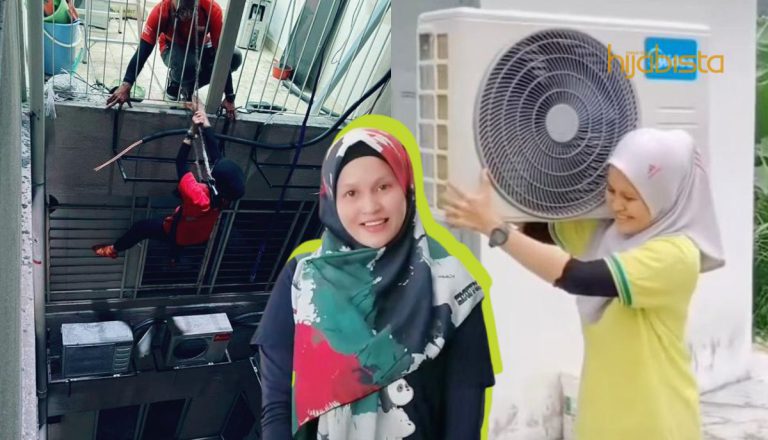 Selalu Teman Suami Mencari Rezeki, Wanita Ini Pula Memasang Aircond Kerana Minat
