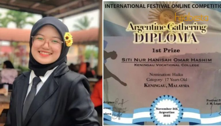 Gadis Hijabi Dari Sabah Juara Penulisan Haiku Antarabangsa!