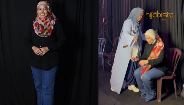 Penyayi ‘Dangdut’ Haiza Hanafi Tampil Elegan Berhijab