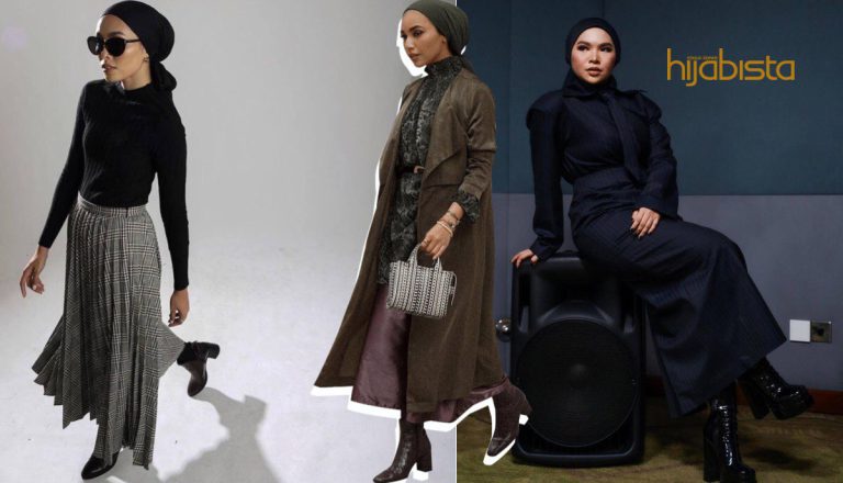 Hijabi Jangan Salah Gaya Dengan Padanan Skirt Dan Kasut But, Ini Aturannya Supaya Kekal Gaya Muslimah