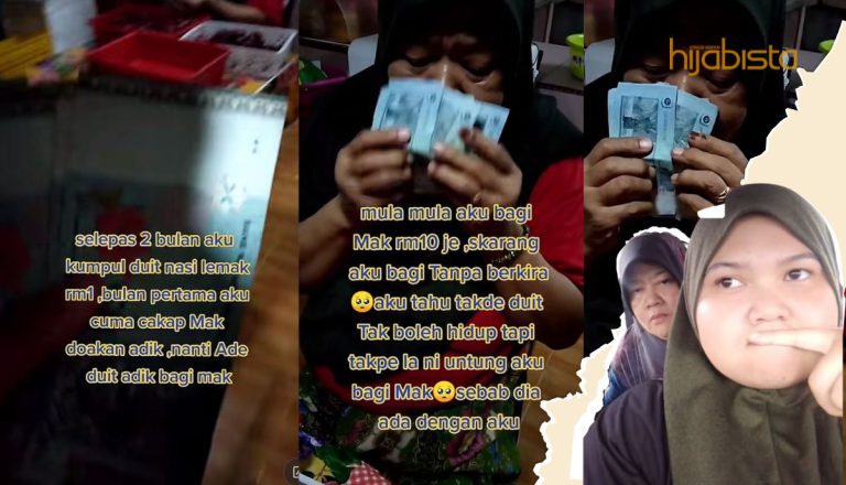 ‘Hadiahkan’ Emak Untung Jual Nasi Lemak RM1, Tindakan Gadis Ini Cuit Hati Netizen – Kasih Ibu Bawa Ke Syurga