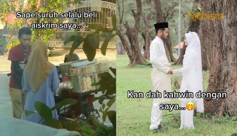 Kisah Cinta ‘Bersemut’ Penjual Ais Krim Dan Pelanggan, Berakhir Di Jinjang Pelamin!