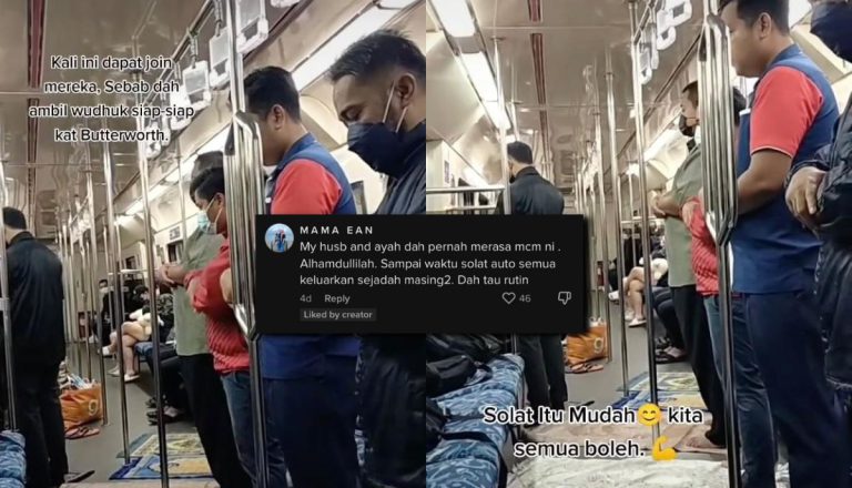 Solat Subuh Berjemaah Di Dalam Komuter, Ramai Yang Kagum Tindakan Sekumpulan Lelaki Ini
