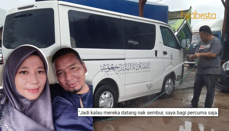 Berniaga Sambil Bersedekah, ‘Carwash’ Lelaki Ini Tawar Khidmat Cuci Van Jenazah Percuma, Rezeki Luas Kini Miliki 14 Lori!