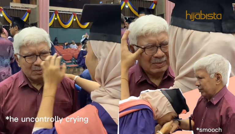 Air Mata Ayah ‘Gugur’ Di Majlis Konvokesyen Anak, Netizen Turut Sebak! Pesan Jaga Sampai Hujung Nyawa
