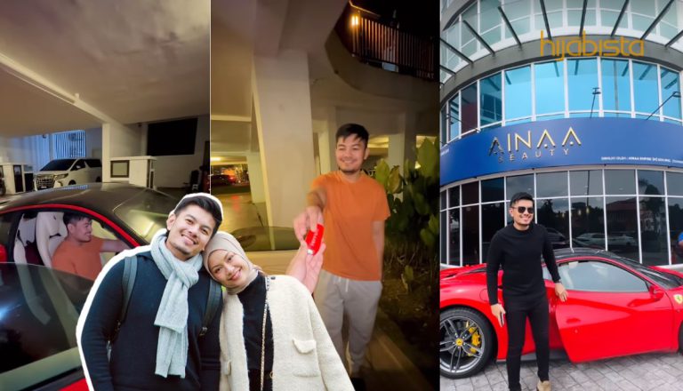 Selalu Bahagiakan Orang Lain, Syafiqah Aina ‘Hadiahkan’ Ferrari Buat Suami!