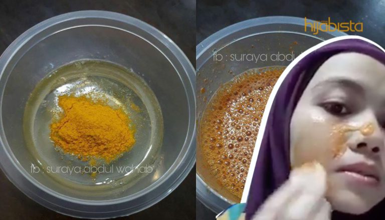 Kulit Licin Dan Cantik, Kos Tak Sampai 50 Sen. Hijabi Ini Dedah Cara Buat Masker Hilangkan Jerawat Di Wajah!
