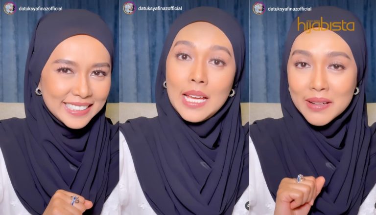 Cantik Bak Bidadari! Netizen Terpesona Lihat Syafinaz Selamat ‘Manis’ Bertudung Litup!