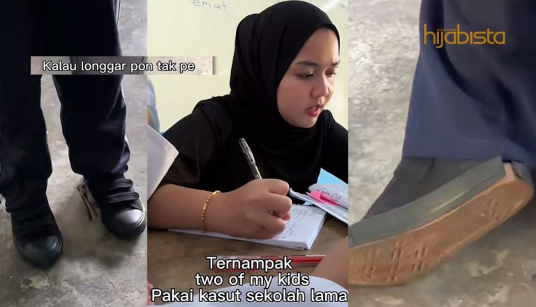 Tak Tegar Lihat Murid Berkasut Lusuh, Guru ‘Berhati’ Mulia Ini Buat Kejutan Gantikan Dengan Yang Baru