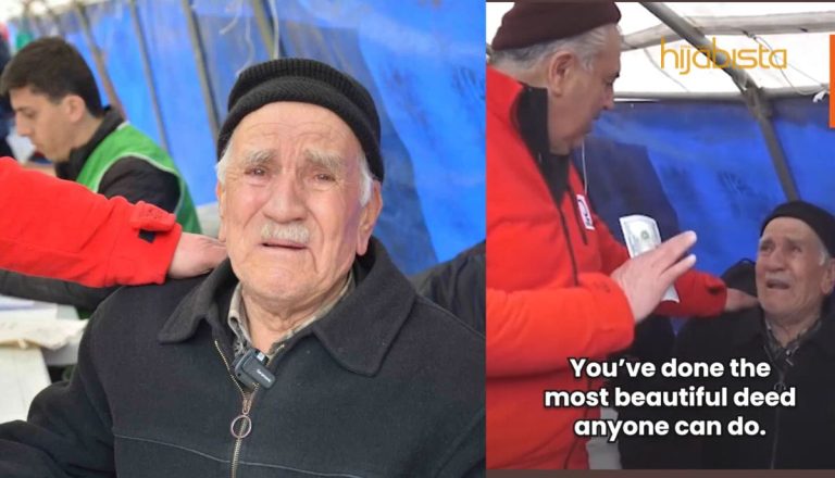 Hanya Berbaki 10 Hari Jadi ‘Tetamu Allah’, Warga Emas Ini Nekad Dermakan Semua Duit! Bantu Mangsa Gempa Bumi Turkiye