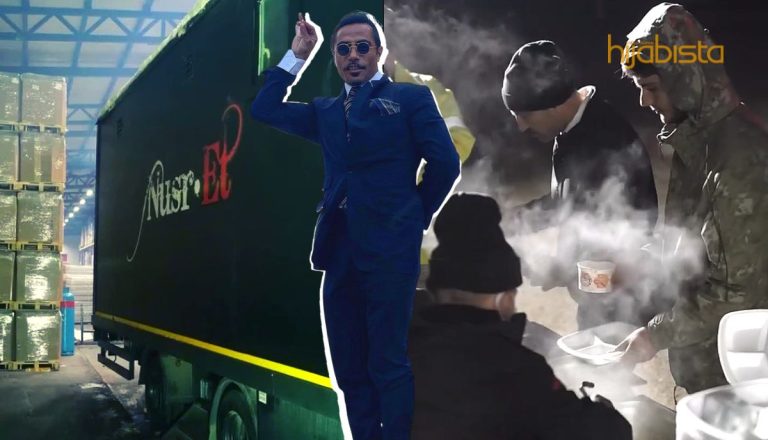 Salt Bae Hantar Dapur Ke Turkiye! Murah Hati ‘Jamu’ Mangsa Gempa 5,000 Hidangan Makanan Sehari!