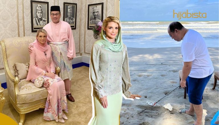 Che Puan Sofie Louise Dan Tengku Mahkota Kelantan ‘Cemar Duli’ Bersihkan Pantai, Mahu Didik Rakyat Cintai Alam Sekitar!