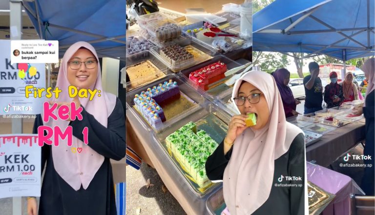 Hijabi Ini Jual Kek ‘Terlajak Murah’ Tak Sempat Susun Dah Kena Serbu! – “1,500 Kek Habis Dijual Sekelip Mata”