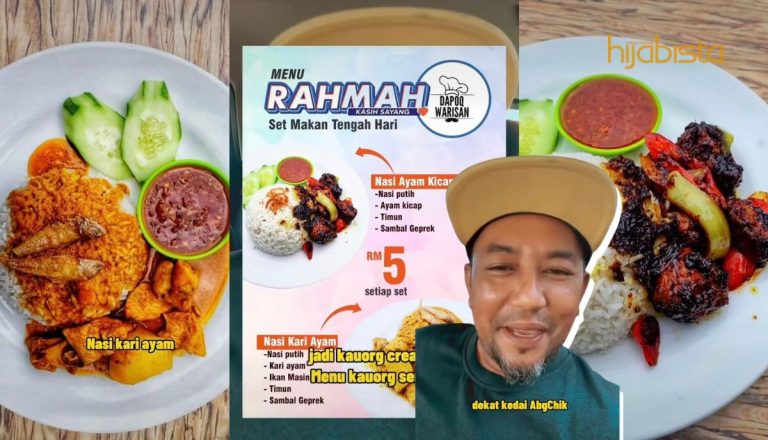 “Siapa Kata Tiada Keuntungan?” – Peniaga Ini Syukur Keluarga B40 Dapat Makan Siang Dan Malam Dengan Menu Rahmah