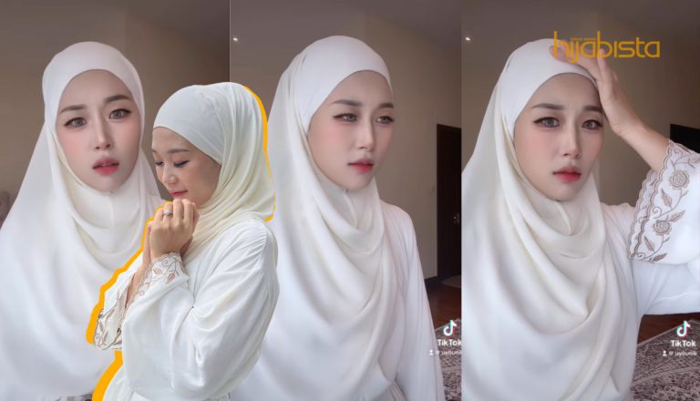 Tampil Berhijab Dalam Busana Jubah Putih, Kejelitaan Maryam Younarae Dipuji! Cantik Bak ‘Bidadari’